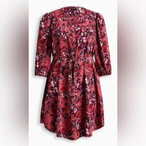 Torrid Mini Studio Crepe de Chine Shirt Dress Size 1